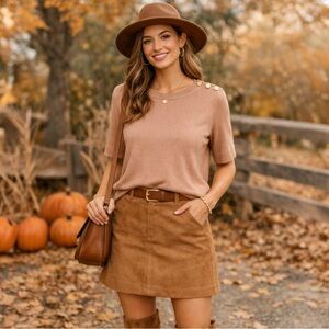 Anne Klein short sleeve sweater